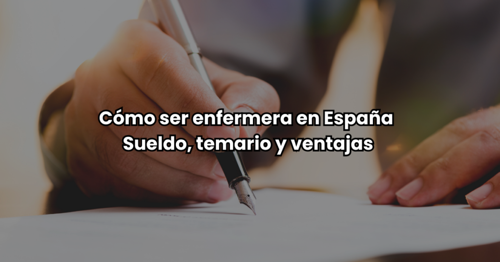 Como ser enfermera en España